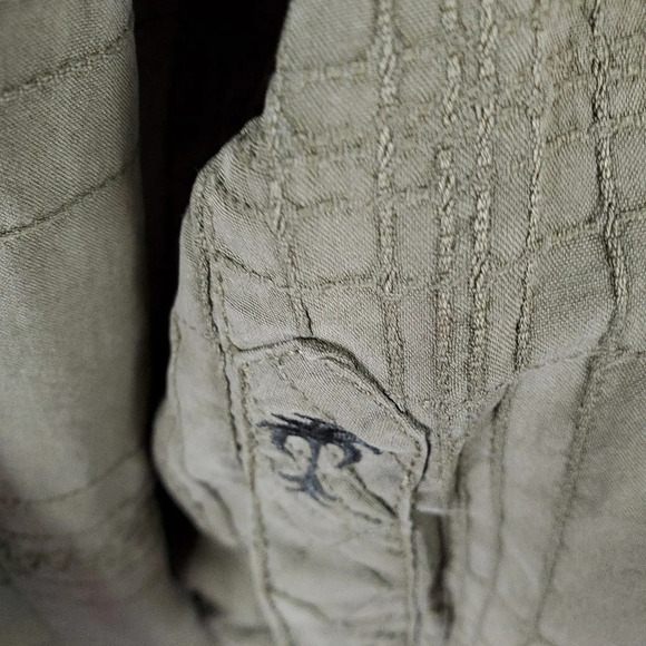 Tommy Bahama  Shirt Olive Green Silk Button Front XLX - Picture 10 of 13